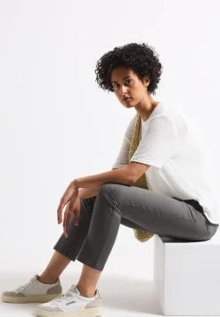 Pantalon en satin 7/8