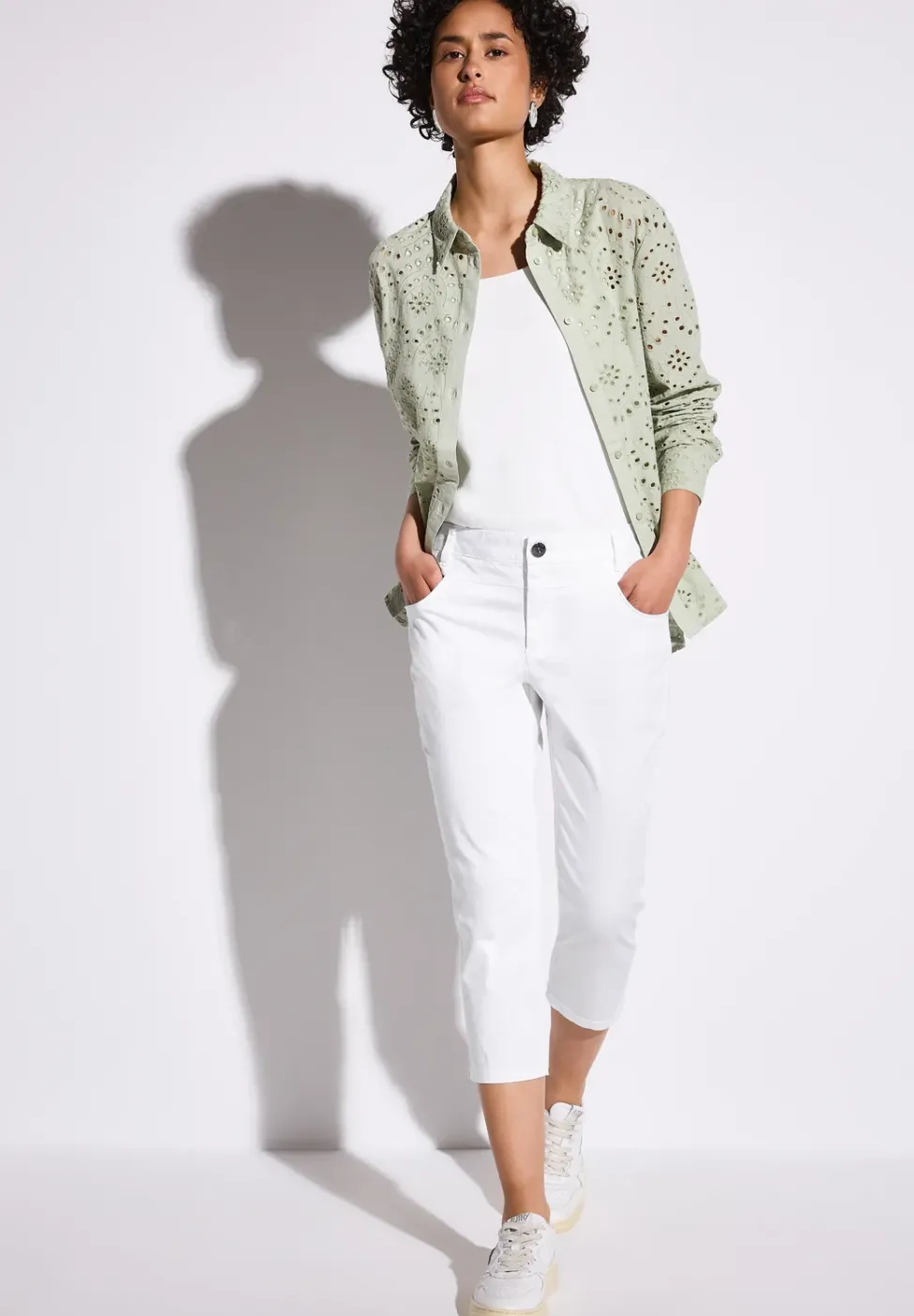 Pantalon 3/4 en satin
