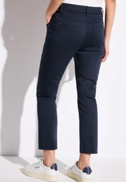 Pantalon en satin 7/8