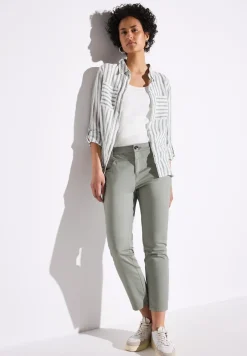 Pantalon en satin 7/8