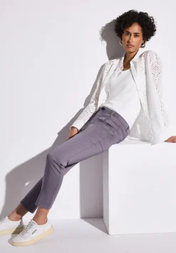 Pantalon en satin 7/8
