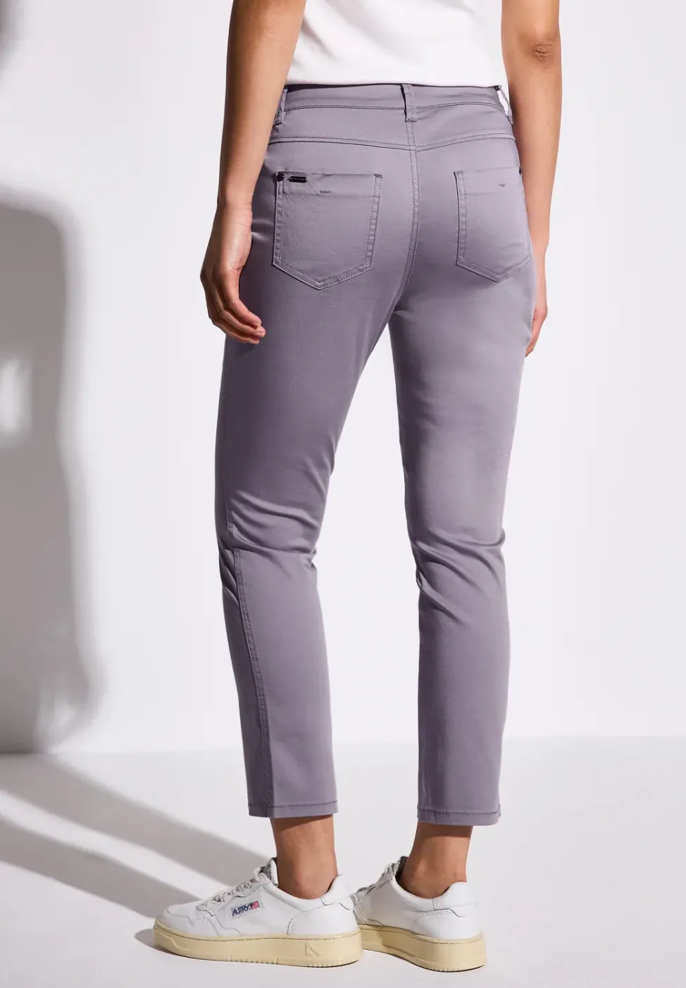 Pantalon en satin 7/8