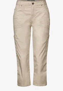 Pantalon 3/4 en satin avec poches