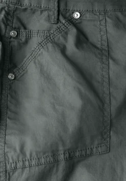 Pantalon 3/4 en satin avec poches
