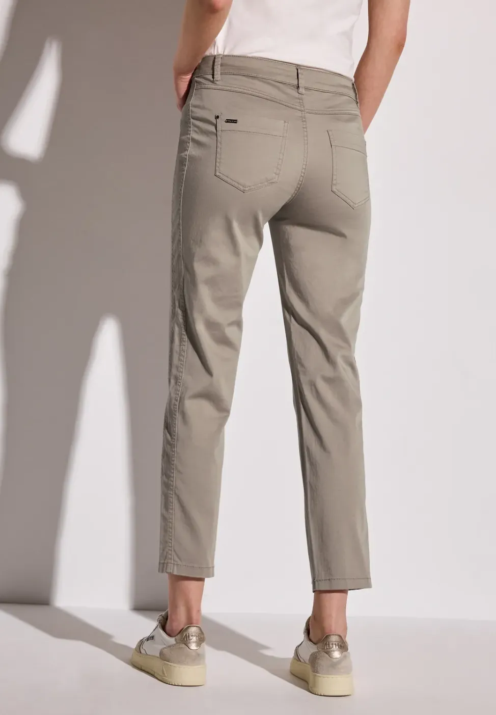 Pantalon en satin, coupe décontractée