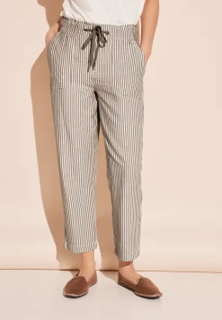 Pantalon en seersucker paperbag