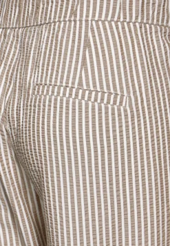 Pantalon en seersucker paperbag