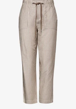Pantalon en seersucker paperbag