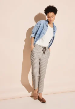 Pantalon en seersucker paperbag