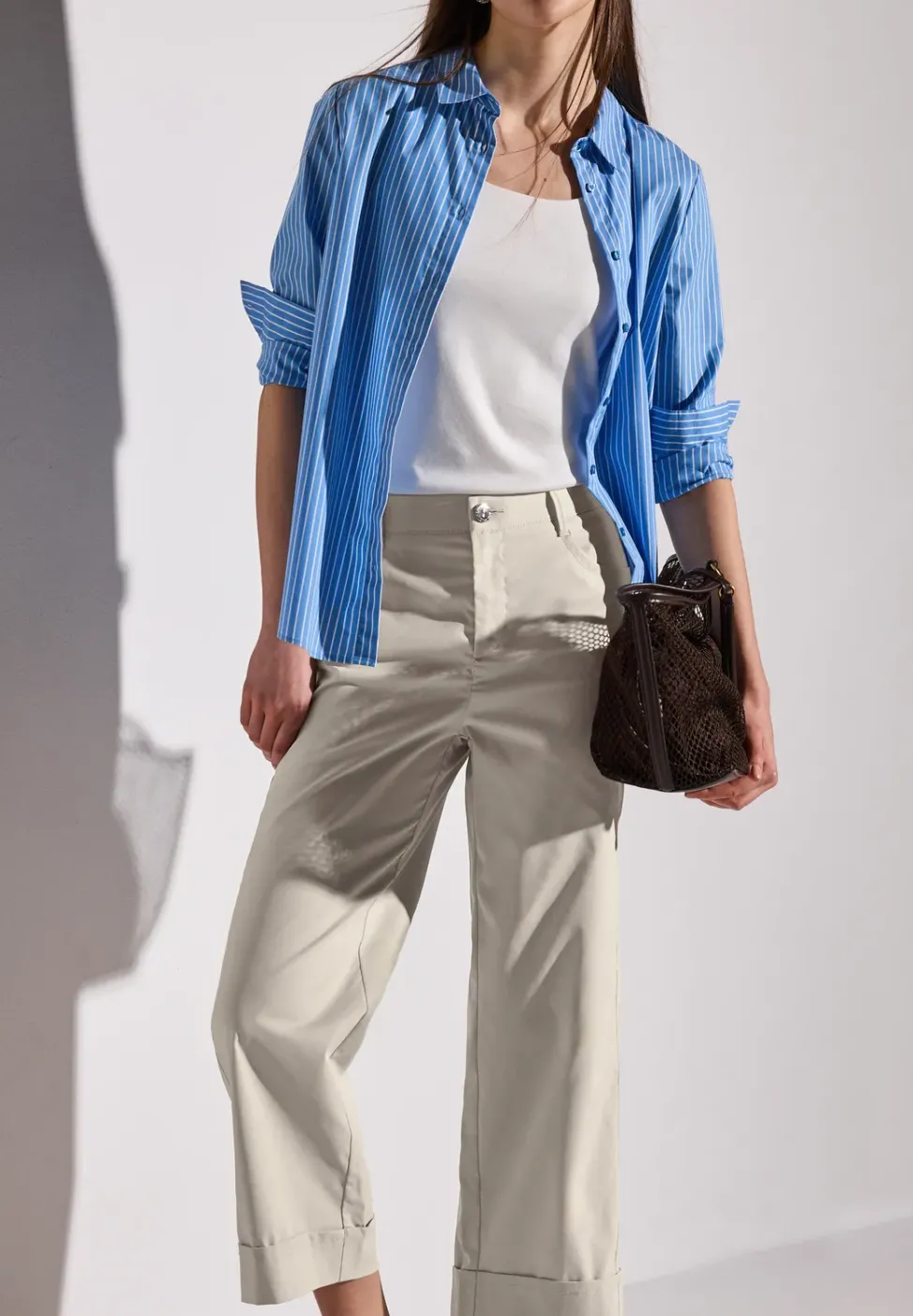 Pantalon en sergé Straight Legs