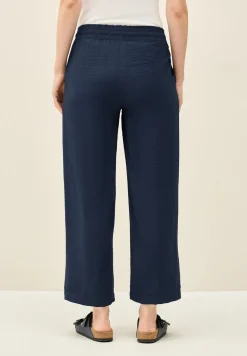 Pantalon 7/8 en sergé structuré