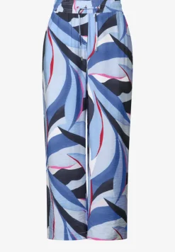 Pantalon 7/8 en sergé structuré