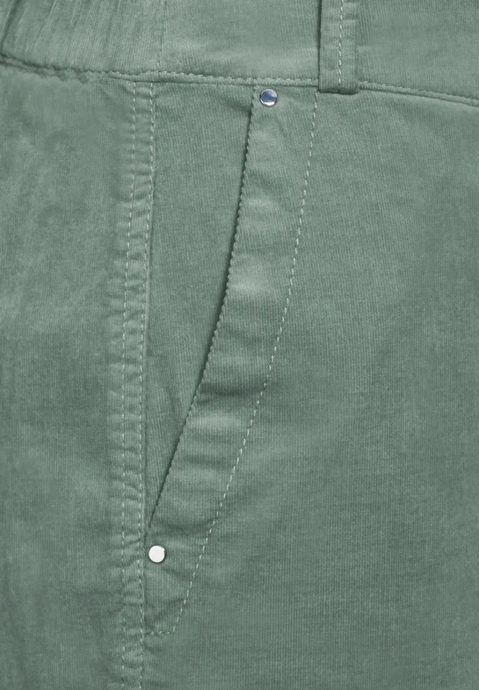 Pantalon en velours côtelé, coupe décontractée