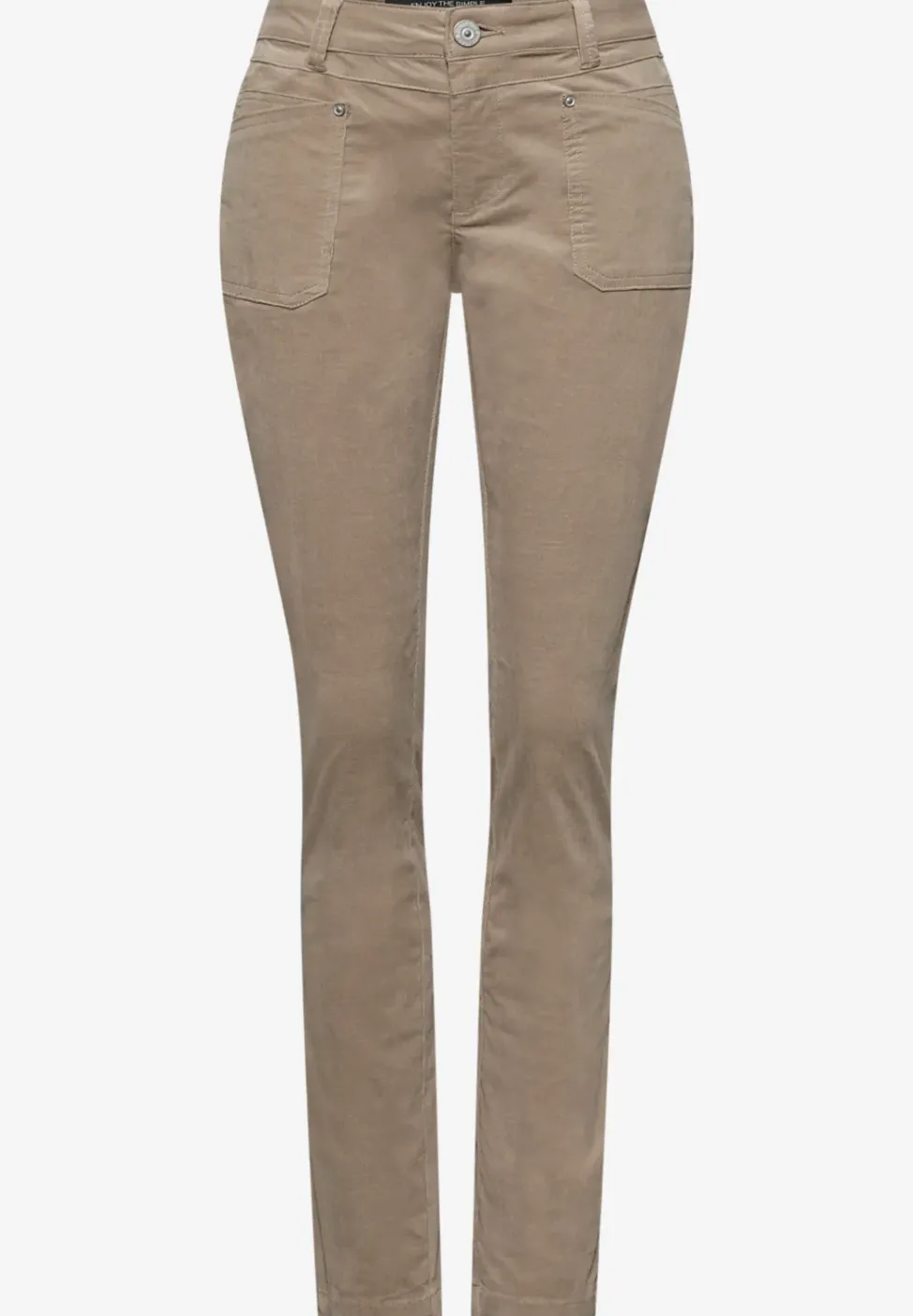 Pantalon en velours côtelé, coupe décontractée
