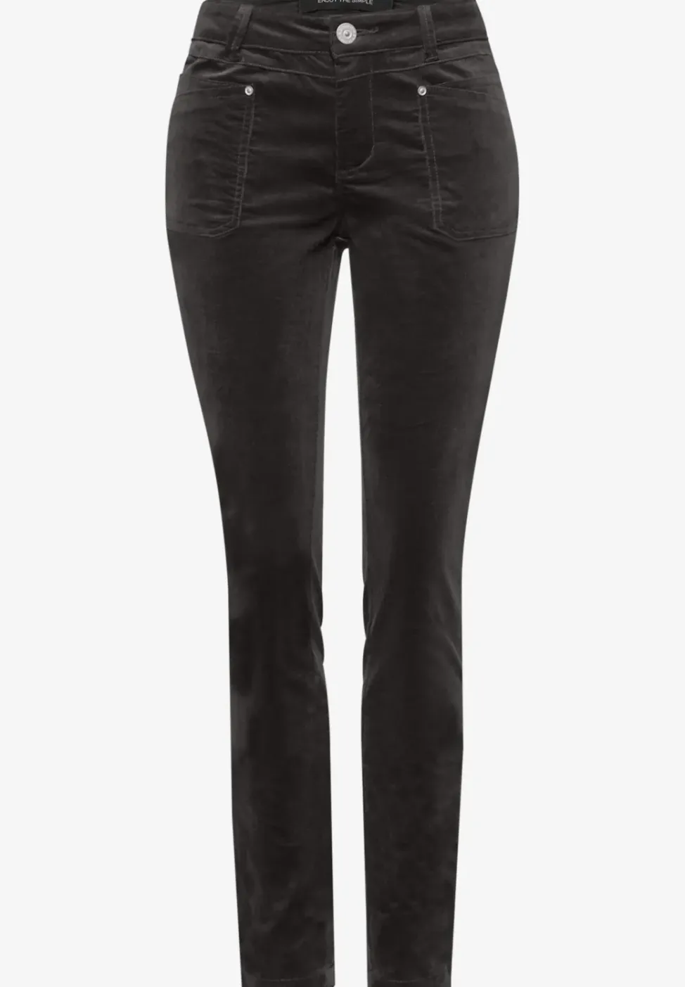 Pantalon en velours côtelé, coupe décontractée