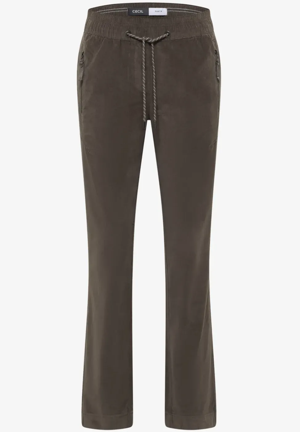 Pantalon en velours côtelé, coupe causale