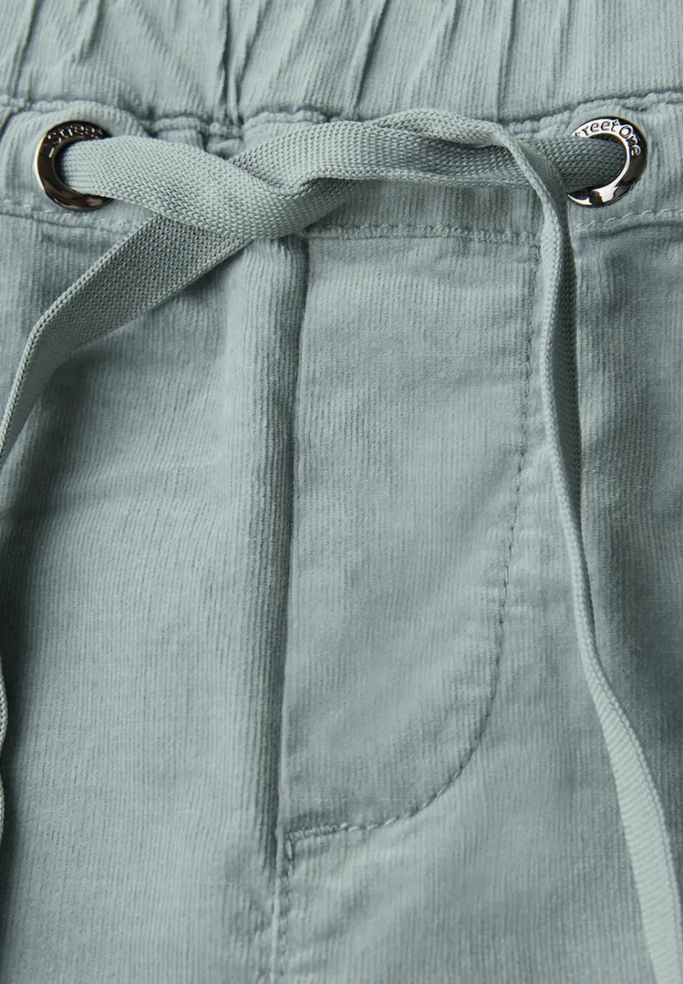 Pantalon en velours côtelé délavé