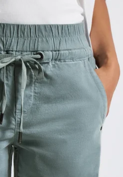 Pantalon en velours côtelé délavé