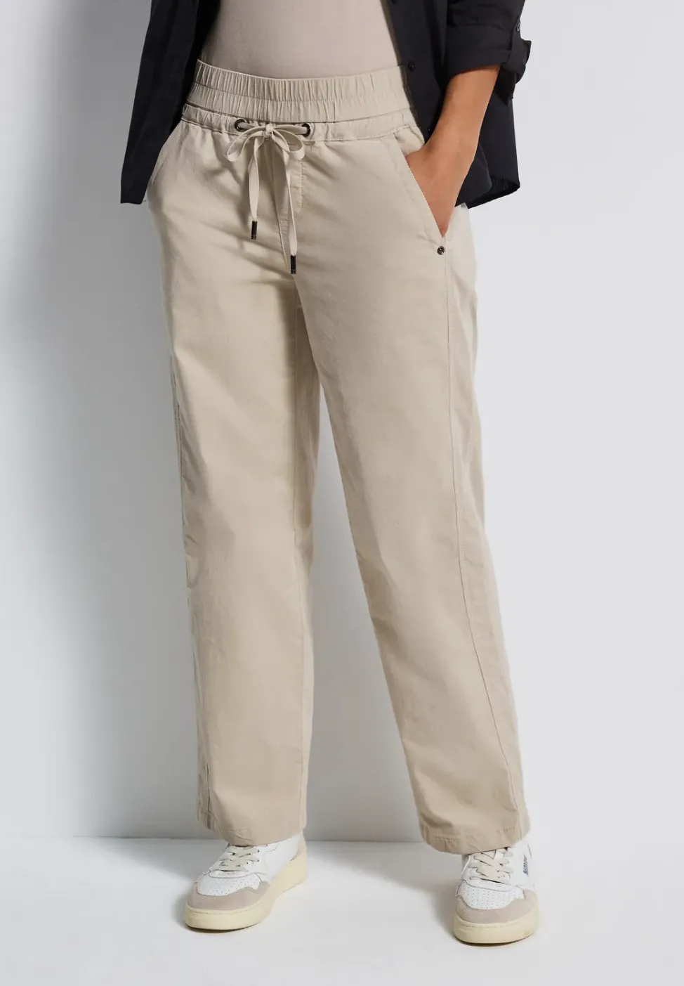 Pantalon en velours côtelé délavé