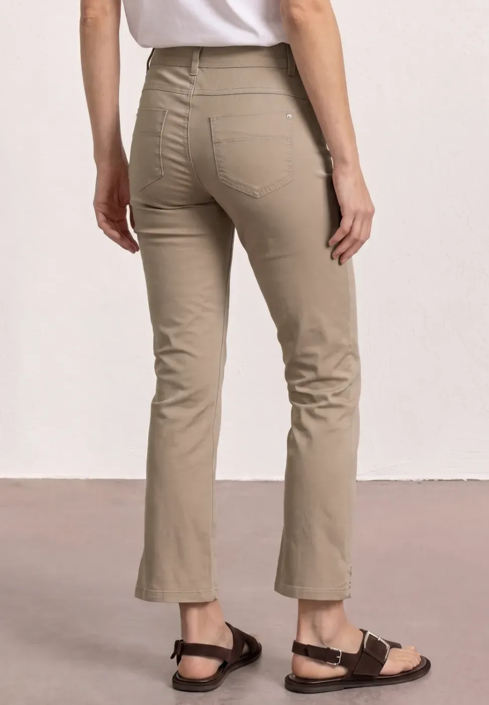 Pantalon 3/4 Flared Leg en coupe casual