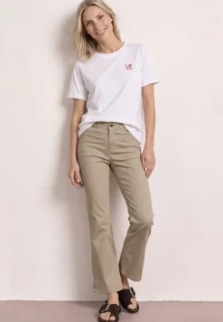 Pantalon 3/4 Flared Leg en coupe casual