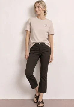 Pantalon 3/4 Flared Leg en coupe casual