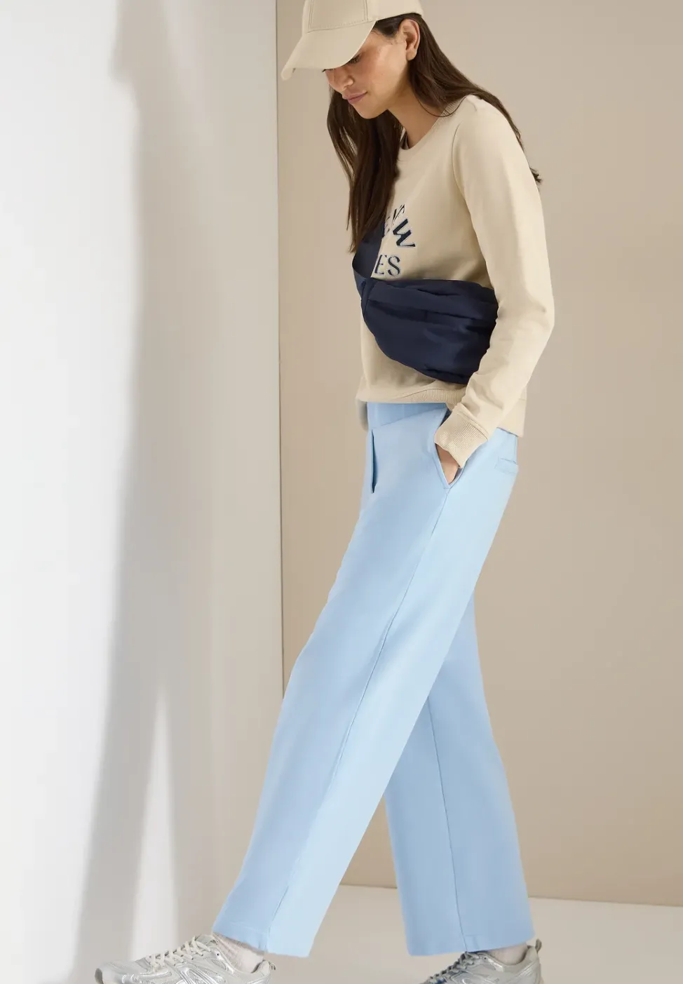 Pantalon High Waist Wide Leg en Loose Fit