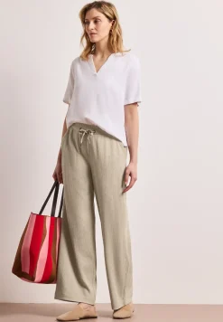 Pantalon High Waist Wide Leg en coupe décontractée