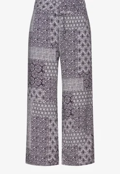 Pantalon à imprimé patchwork