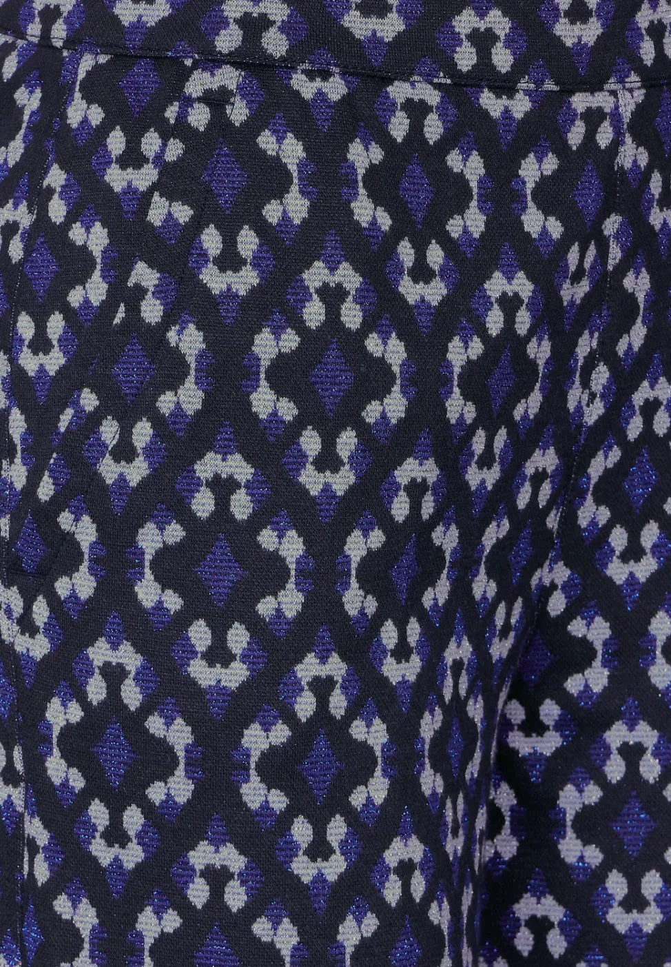 Pantalon jacquard coupe classique
