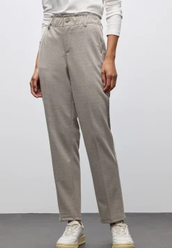 Pantalon jacquard Paperbag