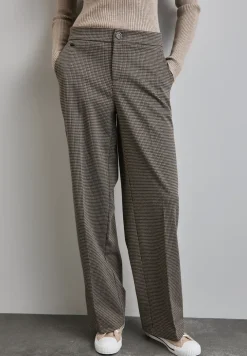 Pantalon large à carreaux