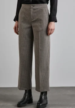 Pantalon large à carreaux