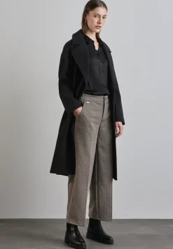 Pantalon large à carreaux