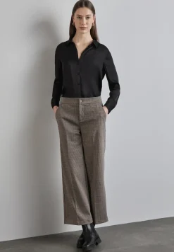Pantalon large à carreaux