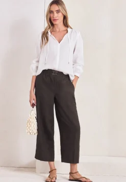 Pantalon large en lin, coupe loose