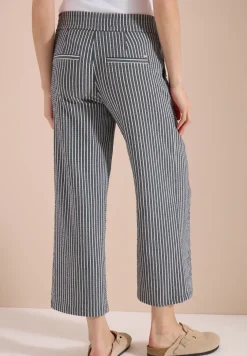 Pantalon large en qualité seersucker