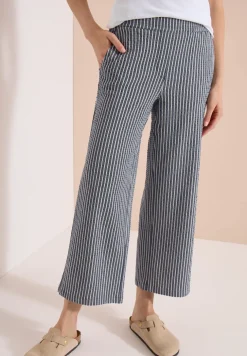 Pantalon large en qualité seersucker