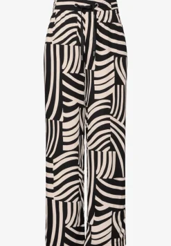 Pantalon large à motifs