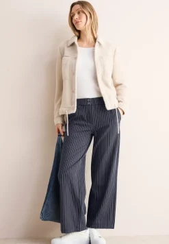 Pantalon large à rayures