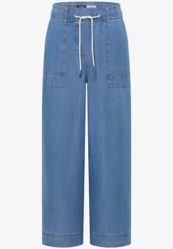 Pantalon large taille haute coupe loose