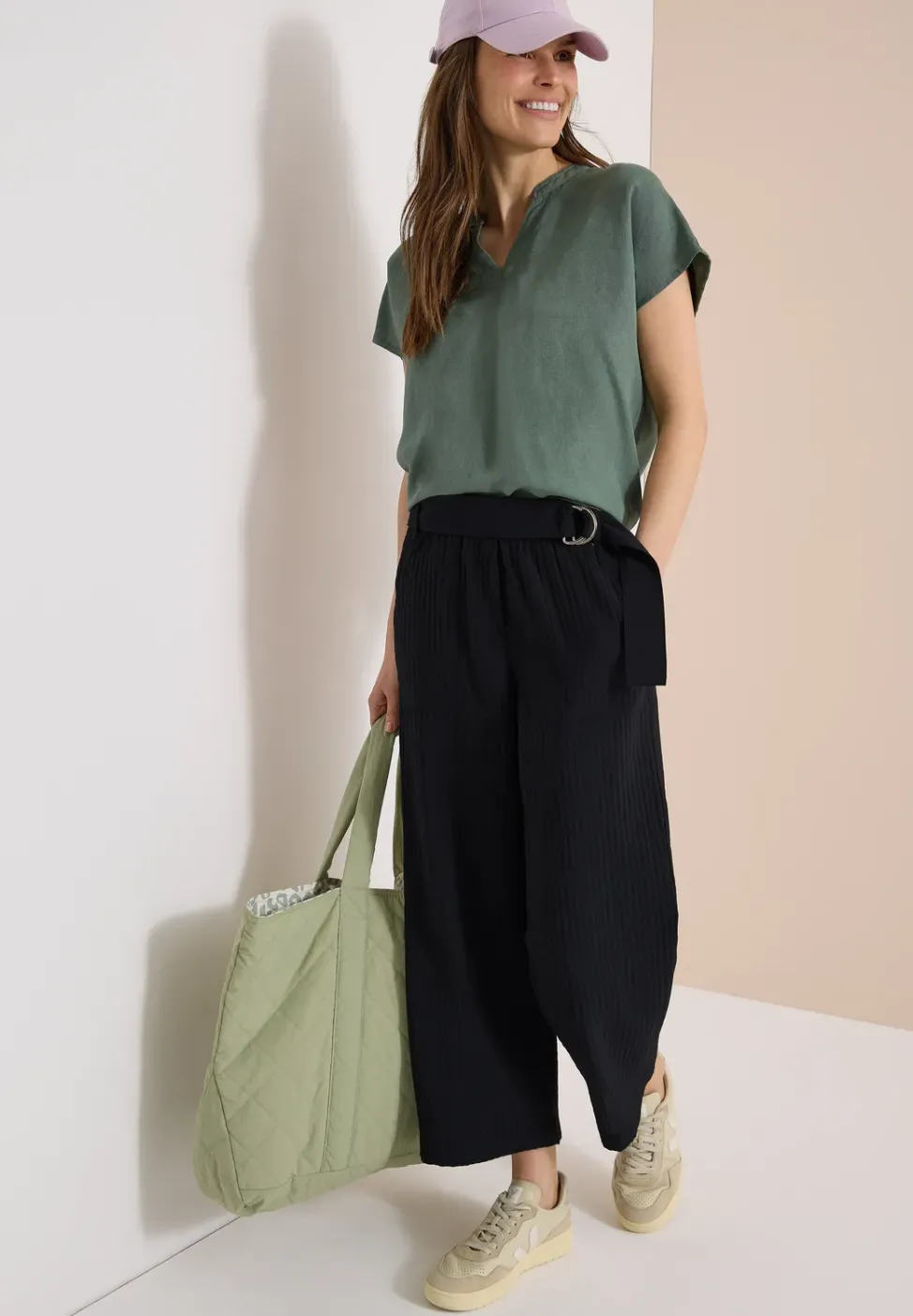 Pantalon large taille haute en Loose Fit
