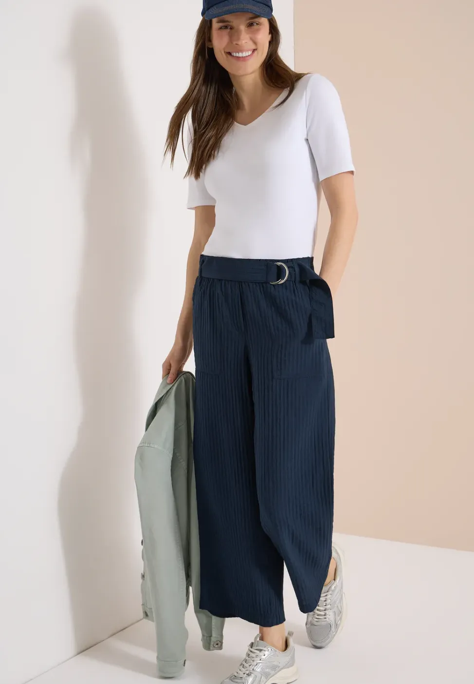 Pantalon large taille haute en Loose Fit