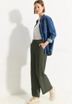 Pantalon large texturé