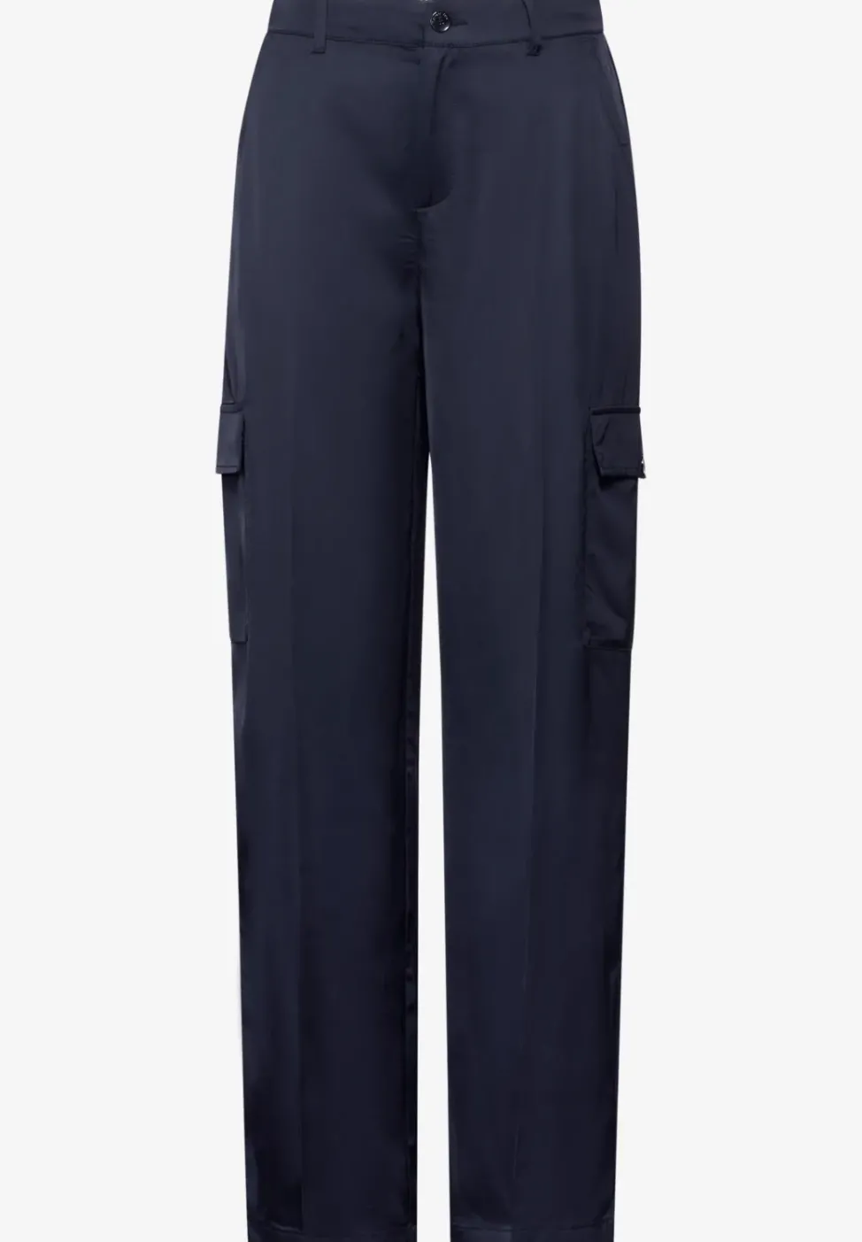 Pantalon look satin coupe classique
