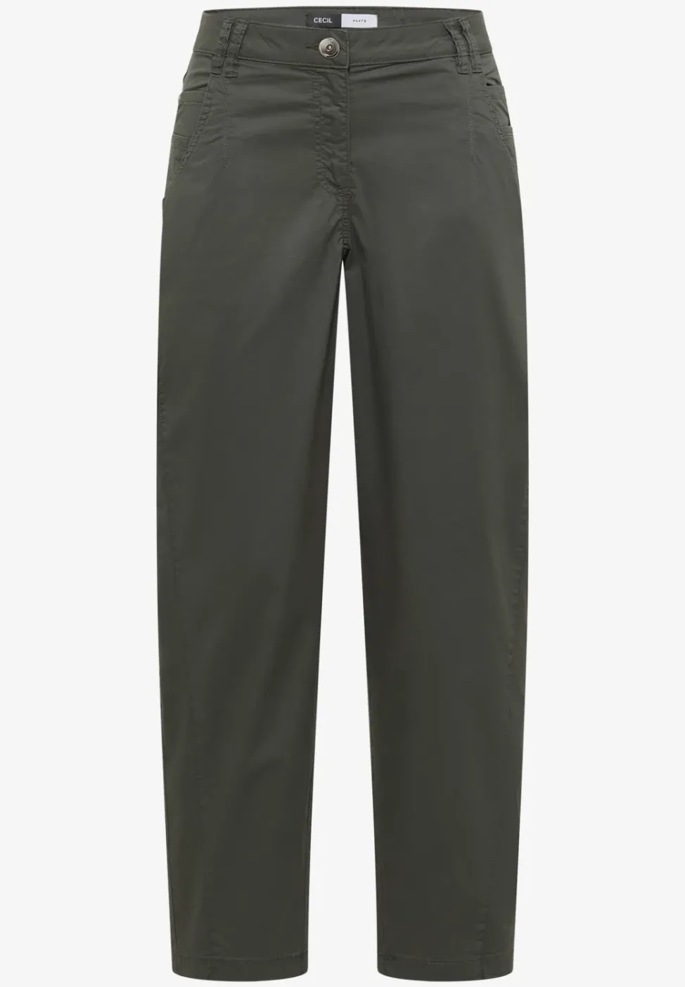 Pantalon Mid Waist Barrel Leg à coupe décontractée