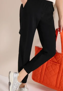 Pantalon Mid Waist Slim Leg au look cargo