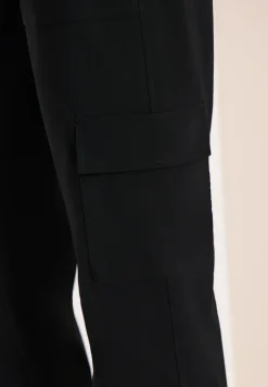 Pantalon Mid Waist Slim Leg au look cargo