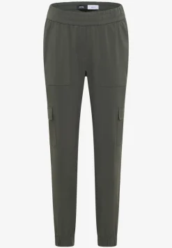 Pantalon Mid Waist Slim Leg au look cargo