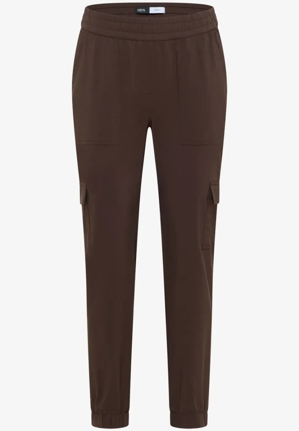 Pantalon Mid Waist Slim Leg au look cargo